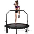 Mini trampolim de fitness com alça e rebote ajustável